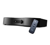 SoundFun Mirai Speaker - Altavoz para Mejorar el diálogo de TV, Proporciona un diálogo Claro Mientras te Ayuda a Reducir el Volumen de tu televisor, conexión por Cable óptica Digital/AUX, Color Negro