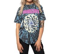 Soundgarden Camiseta Badmotorfinger Band Logo Nuevo Oficial Unisex Azul Dye Wash, turquesa, M