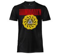 Soundgarden - Camiseta oficial de Badmotorfinger, unisex, de algodón, camiseta de rock de ajuste regular para adulto y niño, Negro , M