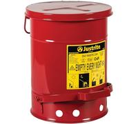 SoundGuard Steel Oily Waste - Recipiente con tapa (20 L), color rojo