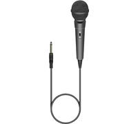 SoundLAB Micrófono dinámico unidireccional de karaoke con conector fijo de 6,35 mm de longitud de 3 m para cantar, presentaciones, práctica, fiesta en casa, celebración, perforamce, niños, adultos,