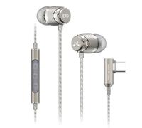 SoundMAGIC E11D Auriculares Digitales USB C Tipo C Auriculares con micrófono HiFi estéauripotente Aislamiento de Ruido bajo Compatible con el Dispositivo Android Gunmetal