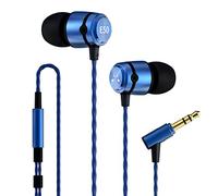 SoundMAGIC E50 - Auriculares intrauditivos con Cable, Graves potentes, Sonido de Alta definición, conexión de 3.5mm, diseño Anti-enredos, compatibles con móviles/PC/Tablets, Color Azul