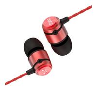 SoundMAGIC E50C Auriculares Profesionales con Aislamiento de Sonido, monitores intraauriculares, Auriculares con Cable, HiFi Stereo, Conector de 3,5 mm, con micrófono, Rojo