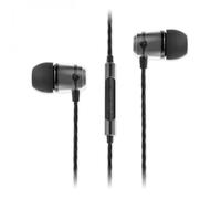 SoundMAGIC E50C en Auriculares de oído con Sonido de Alta fidelidad y micrófono para monitorear Auriculares de Audio, función de Aislamiento acústico, Adecuado para cómodo, Color Gunmetal