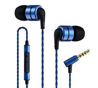 SoundMAGIC E80C Auriculares Cableados, Mic, Amplio Escenario, 3.5mm, Azul | Llamadas nítidas, sonido envolvente, bajos precisos, ajuste confortable, carcasa aleación, cable anti-enredo