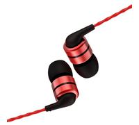 SoundMAGIC E80C Wired Earbuds with Microphone HiFi Stereo Audiophile Earphones Noise Isolating in Ear Headphones Comfortable Fit Super Bass Red