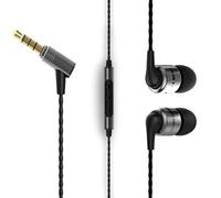 SoundMAGIC E80C Auriculares, Mic, Amplio Escenario, 3.5mm, Gunmetal | Llamadas nítidas, sonido envolvente, bajos precisos, ajuste confortable, carcasa aleación, cable anti-enredo