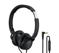 SoundMAGIC P22C Auriculares Diadema con Cable y Microfono Auriculares on Ear Portátiles HiFi Stereo Ligero y Plegable Cómodo Ajuste de Aislamiento de Ruido Negro