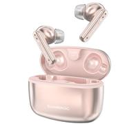 SoundMAGIC T80BT ANC - Auriculares inalámbricos verdaderos con cancelación activa de ruido, audio de alta resolución, cancelación de ruido híbrida, claridad de llamada ENC, tiempo de reproducción de