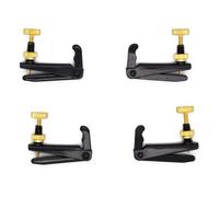 Soundman® - Juego de 4 afinadores para violín y violín (4 unidades), color negro