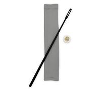 Soundman Kit di pulizia per flauto: Panno per la pulizia del flauto (gris) + bacchetta di pulizia + grasso La Tromba (3 g) + corso "Flute Basics" - Pulizia efficace e senza graffi