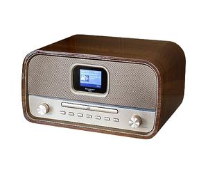 Soundmaster DAB970BR1 - Sistema estéreo Compacto de Alta fidelidad Dab+ FM, Reproductor de CD, MP3, USB, Bluetooth, Pantalla a Color