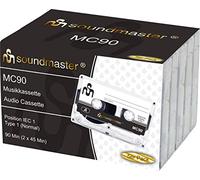 Soundmaster MC905P Cinco Cartuchos vacíos Casetes de Audio IEC1