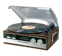 Soundmaster PL186H Tocadiscos Radio Altavoces incorporados Conector para Auriculares Nostalgia Retro