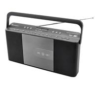 Soundmaster RCD1870SW Radio digital portátil con reproductor de CD DAB+ FM RDS, USB, despertador audiolibro, función de sueño, radio de cocina, diseño extremadamente estrecho