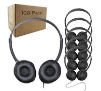 Soundnetic SN-313 100 Unidades de Prueba de Aula estéreo sobre la Cabeza Cascos Auriculares