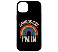Sounds Gay I’m In | Retro Rainbow LGBTQ+ Pride Humor Design Carcasa para iPhone 14 Plus