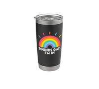 Sounds Gay I'm In Rainbow Gay LGBT Pride Month Vaso térmico de acero inoxidable de doble pared