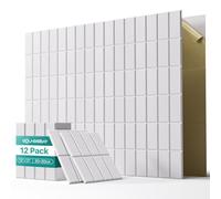 Soundsbay Paneles acústicos autoadhesivos, 12 unidades, paneles acústicos de poliéster para aislamiento acústico, 30 × 30 × 0,9 cm, aislamiento acústico, absorción acústica para un tratamiento