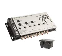 Soundstream Procesador de graves premium con controlador de línea/convertidor de línea para audio de coche, salida de alto voltaje, aumento de señal sin ruido, estéreo de coche OEM a conversión de