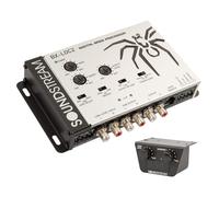 Soundstream Procesador de graves premium con controlador de línea/convertidor de línea para audio de coche, salida de alto voltaje, aumento de señal sin ruido, estéreo de coche OEM a conversión de