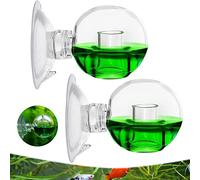 SoundZero 2 Piezas CO2 Test, de Dióxido de Carbono, CO2 Gota de Vidrio Comprobador, Comprobador de CO2 Orb Checker para Acuario, Acuario de Agua Dulce