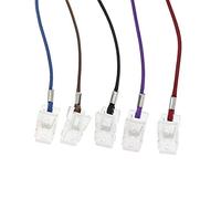 SoundZero 5 Piezas Servilletas de Cadena Ajustables, Servilleta Ajustable Clip, Cadena con Pinzas para Servilletas Plata, Clip de Servilleta para Sujetar (Negro, Rojo Oscuro, Azul, Morado, Marrón)