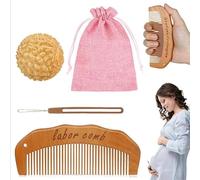 SoundZero Peine de partos, Peine Nacimiento, Peine de Parto para el Dolor, Peine de mano de obra de madera natural, Alivio Natural Del Dolor, Alivio Del Estrés Para Embarazadas
