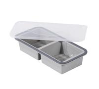 Soup Cubes Freezer Tray - Cup Large Silicone Soup Freezer Tray | Safe Non Slip Long Lasting Transparent Tool, With Lid | For Home Indoor Family Friends Cooking Cocktails Freezing Whisky