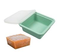 Soup Molds For Freezer - 500ml Silicone Easy Release Food Storage Container With Lid, Square Single-Hole Freezer Mold For Soup Juice & Condiments Meal Prep