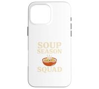 Soup Season Squad Retro Funny Cozy Design Carcasa para iPhone 16 Pro MAX