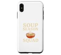 Soup Season Squad Retro Funny Cozy Design Carcasa para iPhone XS MAX