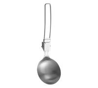 Soup Spoon, Foldable Metal Spoon Ladle, Stainless Steel Non-Slip Meal Prep Tool, Outdoor Utensil Cookware for Travel, Rv Kitchen, Hiking, Picnic, Ideal for Homeowners and the Elderly, 19,5 x 6 cm