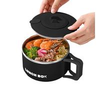 Soupe Avec Couvercle, Boîte Lunch De 1200 ml Cuiseur - Japonais, Cuiseur Nouilles En Acier Inoxydable, Portable Pour La Maison, Les Bureaux, Le Dortoir