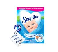 SOUPLINE - Bolsas de armario - Aroma de aire fresco - Perfume de lavandería durante 6 semanas - Neutraliza los olores (paquete de 1 que incluye 3 bolsas)