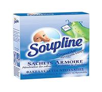 SOUPLINE - Bolsas de armario - Aroma de aire fresco - Perfume de lavandería durante 6 semanas - Neutraliza los olores (paquete de 1 que incluye 3 bolsas)