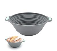 Sour Dough Baskets, Flexible Non Slip Handle, 9 Inches Silicone Proofing Bowl with Easy Grip, Food-Grade Silicone Baking Supply with Heat Resistance, Kitchen Baking Accessory Portable Design