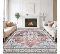 Sour Lemon Alfombra grande de 200 x 290 pulgadas, lavable a máquina, alfombra grande bohemia vintage antideslizante para sala de estar, dormitorio