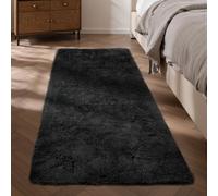 Sour Lemon Alfombras para el salón, 60 x 120 cm, Pasillo gris, alfombra para dormitorio, lavable, antideslizante, alfombra esponjosa, alfombra peluda, alfombras suaves, esterilla para niños, pasillo