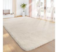 Sour Lemon Alfombras para sala de estar, 200 x 300 cm, color crema, lavable, antideslizante, extragrande, suave, esponjosa, moderna, para sala de estar de niños