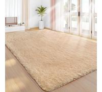 Sour Lemon Alfombras para sala de estar, 240 x 300 cm, color beige, lavable, antideslizante, extragrande, suave, esponjosa, moderna, para sala de estar de niños