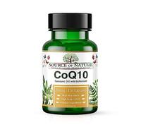 Source of Nature® | CoQ10 200mg | 120 Cápsulas | Suministro para 4 meses | Alta dosis | 99% Pura Coenzima Q10 | Fermentada naturalmente | Con BioPerine® para absorción | Vegano