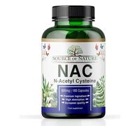 Source of Nature® | NAC | 180 Cápsulas | 800mg | N-Acetil Cisteína | Vegano | Producción comunitaria | Natural