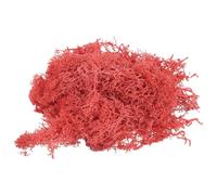 sourcing map 0.35 OZ Musgo Falso Musgo Artificial Musgo Natural Preservado para Manualidades Proyectos Florales DIY Decoración Pared Boda Jardín Patio Mesa Terrarios (Rojo Brillante)
