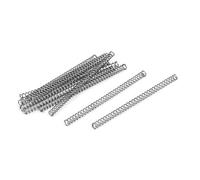 sourcing map 0,3mm x 2mm x 35mm 304 Inoxidable Acero Compresión Resorte Plateado Tono 10Uds