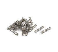 sourcing map 0,5mm x 4mm x 20mm 304 Inoxidable Acero Compresión Resorte Plateado Tono 20Uds