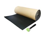 sourcing map 0.6㎡ 10mm Auto Sonido Aislamiento Alfombrilla Aislante Térmico Acústico Insonorización con Rodillo Empuje Herramienta 10mmx60x100cm
