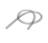 sourcing map 0.7mmx5mmx305mm 304 Resorte De Compresión De Acero Inoxidable Plateado