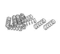 sourcing map 0,8mm x 7mm x 20mm 304 Inoxidable Acero Compresión Resorte Plateado Tono 10Uds